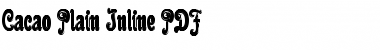 Download Cacao Plain Inline Font Download Cacao Plain Inline Font