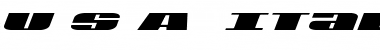 Download U.S.A. Italic Font Download U.S.A. Italic Font