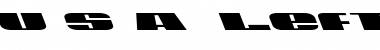Download U.S.A. Leftalic Font Download U.S.A. Leftalic Font