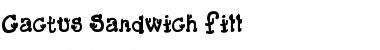 Download Cactus Sandwich Fill Font Download Cactus Sandwich Fill Font