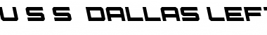 Download U.S.S. Dallas Leftalic Font Download U.S.S. Dallas Leftalic Font