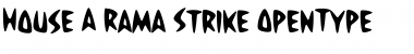 House-A-Rama Strike Font