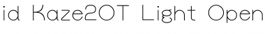 Download id-Kaze2OT-Light Font Download id-Kaze2OT-Light Font
