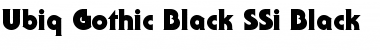 Download Ubiq Gothic Black SSi Font Download Ubiq Gothic Black SSi Font