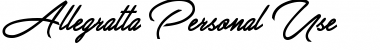 Download Allegratta Personal Use Font Download Allegratta Personal Use Font