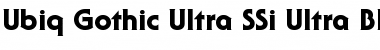 Download Ubiq Gothic Ultra SSi Font Download Ubiq Gothic Ultra SSi Font
