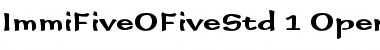 Download Immi Five O Five Std Font Download Immi Five O Five Std Font