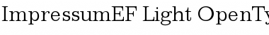 Download ImpressumEF Font Download ImpressumEF Font