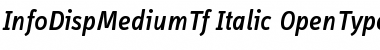 Download InfoDispMediumTf Font Download InfoDispMediumTf Font
