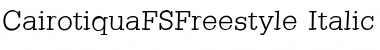 Download CairotiquaFSFreestyle Font Download CairotiquaFSFreestyle Font