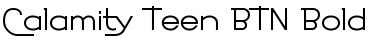 Download Calamity Teen BTN Font Download Calamity Teen BTN Font
