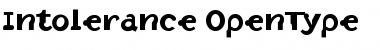 Download Intolerance Font Download Intolerance Font