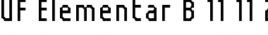 Download UF Elementar B 11.11.2 a Font Download UF Elementar B 11.11.2 a Font
