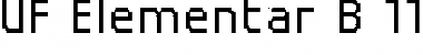 Download UF Elementar B 11.11.3 a Font Download UF Elementar B 11.11.3 a Font
