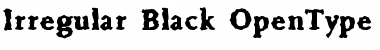 Download Irregular Font Download Irregular Font
