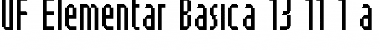 Download UF Elementar Basica 13.11.1 a Font Download UF Elementar Basica 13.11.1 a Font
