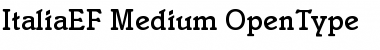 Download ItaliaEF-Medium Font Download ItaliaEF-Medium Font
