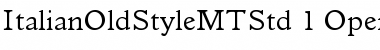 Download Italian Old Style MT Std Font Download Italian Old Style MT Std Font