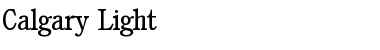 Download Calgary-Light Font Download Calgary-Light Font