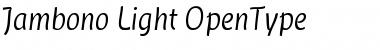 Download Jambono-Light Font Download Jambono-Light Font