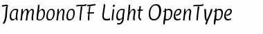 Download JambonoTF-Light Font Download JambonoTF-Light Font