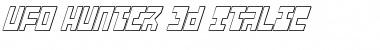 Download UFO Hunte 3D Italic Font Download UFO Hunte 3D Italic Font