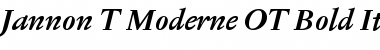 Download Jannon T Moderne OT Font Download Jannon T Moderne OT Font