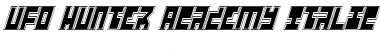 Download UFO Hunter Academy Italic Font Download UFO Hunter Academy Italic Font