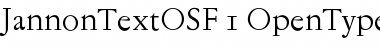 Download Jannon Text OSF Font Download Jannon Text OSF Font