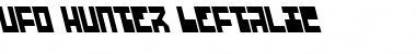 Download UFO Hunter Leftalic Font Download UFO Hunter Leftalic Font