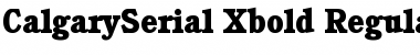 Download CalgarySerial-Xbold Font Download CalgarySerial-Xbold Font