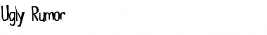 Download Ugly Rumor Font Download Ugly Rumor Font