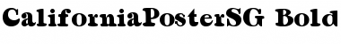 Download CaliforniaPosterSG Font Download CaliforniaPosterSG Font