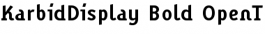 Download KarbidDisplay Font Download KarbidDisplay Font