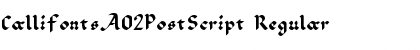 Download CallifontsA02PostScript Font Download CallifontsA02PostScript Font