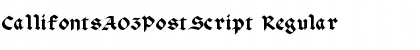 Download CallifontsA03PostScript Font Download CallifontsA03PostScript Font
