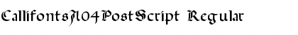 Download CallifontsA04PostScript Font Download CallifontsA04PostScript Font
