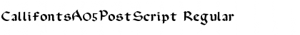 Download CallifontsA05PostScript Font Download CallifontsA05PostScript Font