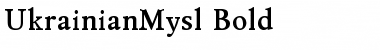 Download UkrainianMysl Font Download UkrainianMysl Font