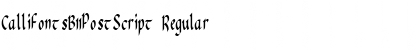 Download CallifontsB11PostScript Font Download CallifontsB11PostScript Font