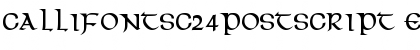 Download CallifontsC24PostScript Font Download CallifontsC24PostScript Font