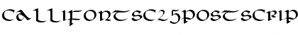 Download CallifontsC25PostScript Font Download CallifontsC25PostScript Font