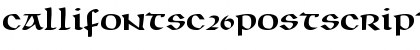 Download CallifontsC26PostScript Font Download CallifontsC26PostScript Font