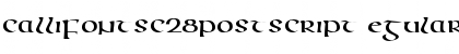 Download CallifontsC28PostScript Font Download CallifontsC28PostScript Font
