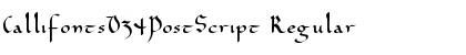 Download CallifontsD34PostScript Font Download CallifontsD34PostScript Font