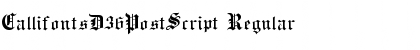Download CallifontsD36PostScript Font Download CallifontsD36PostScript Font