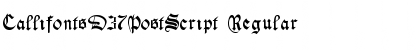 Download CallifontsD37PostScript Font Download CallifontsD37PostScript Font