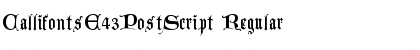 Download CallifontsE43PostScript Font Download CallifontsE43PostScript Font