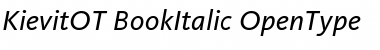 Download KievitOT-BookItalic Font Download KievitOT-BookItalic Font