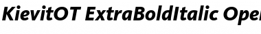Download KievitOT-ExtraBoldItalic Font Download KievitOT-ExtraBoldItalic Font